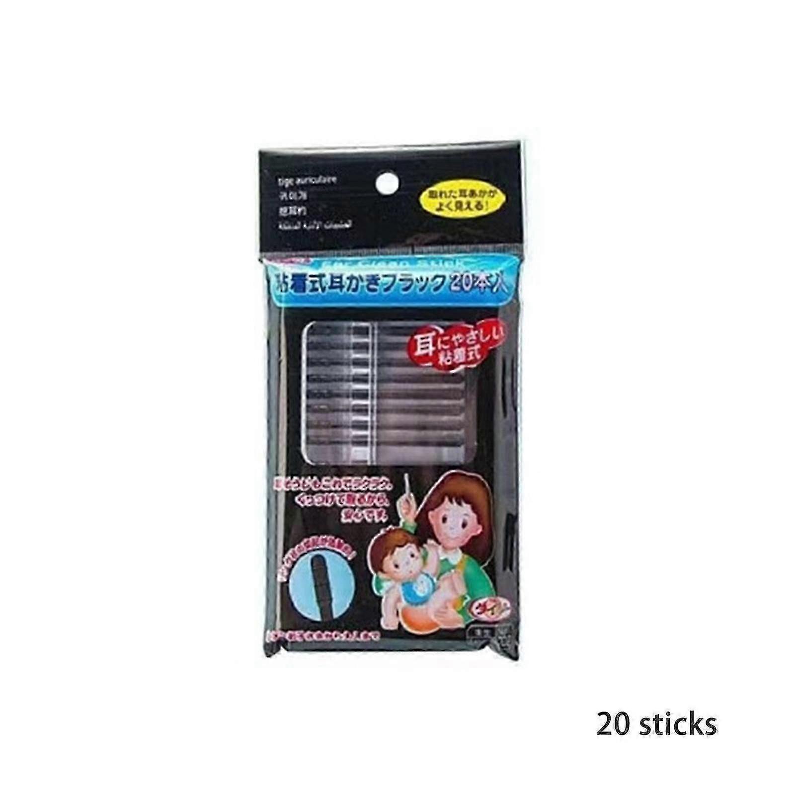 2025 20 Disposable Sticky Tip Ear Cleaning Swabs for Personal Use