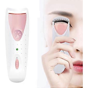 Heated Eyelash Curler, Electric Eyelash Curler With Silicone Heating Pads, Fast Heating Natural Curling Lash
