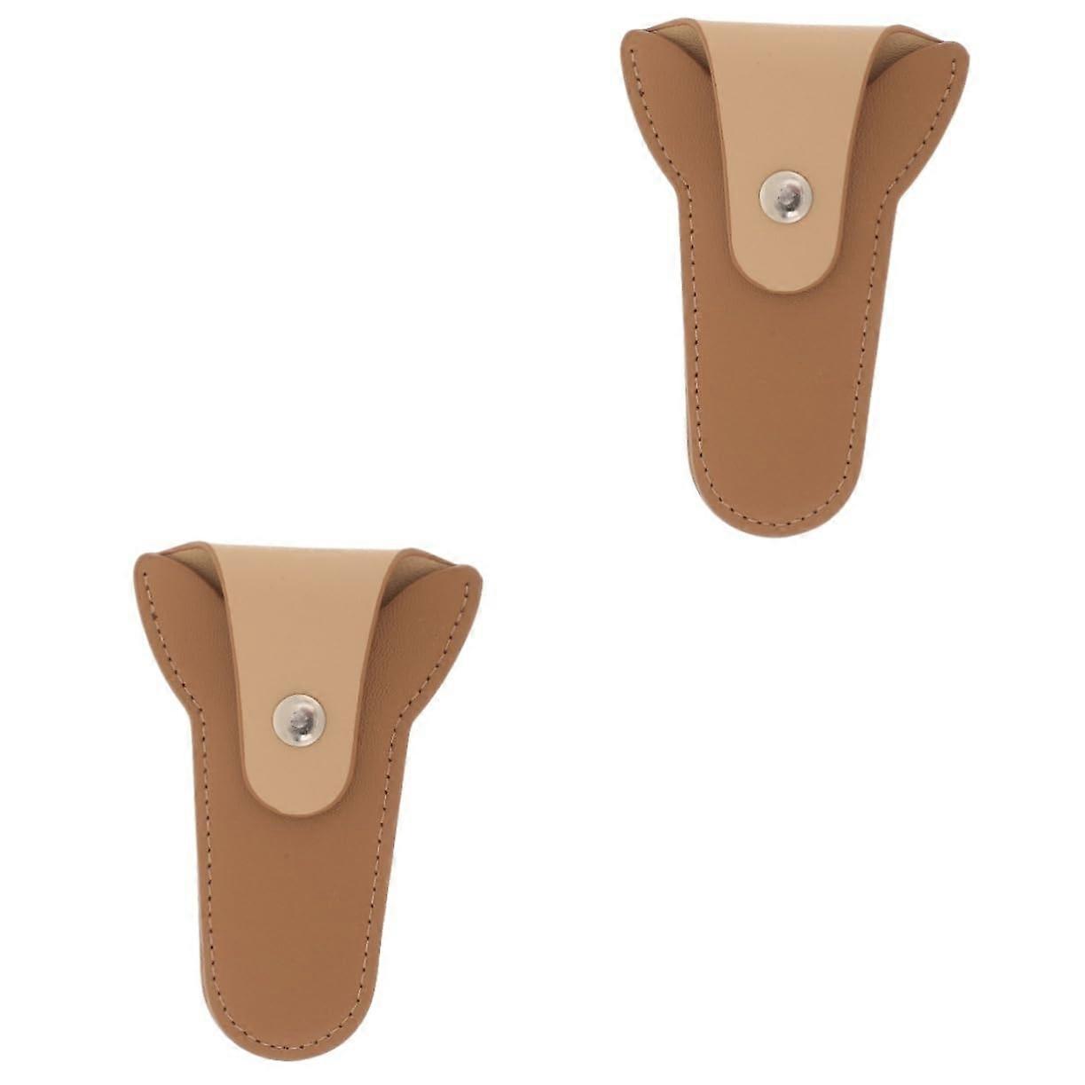 2pcs Nail Scissors Pouch Durable Manicure Scissors Case for Travel and Easy Storage