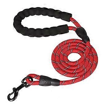 Reflective Dog Leash With Comcompatible withtable Padded Handle - Double Heavy Duty Traction Rope compatible Strong Dogs Enhance Safety And Contr