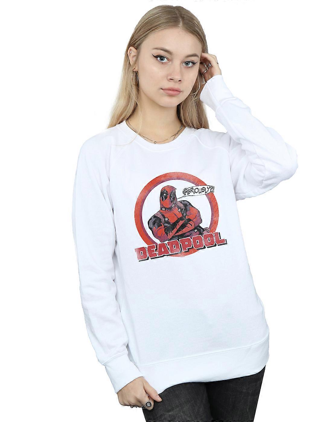 Marvel nők ' s Deadpool komolyan beszéd Bubble Sweatshirt