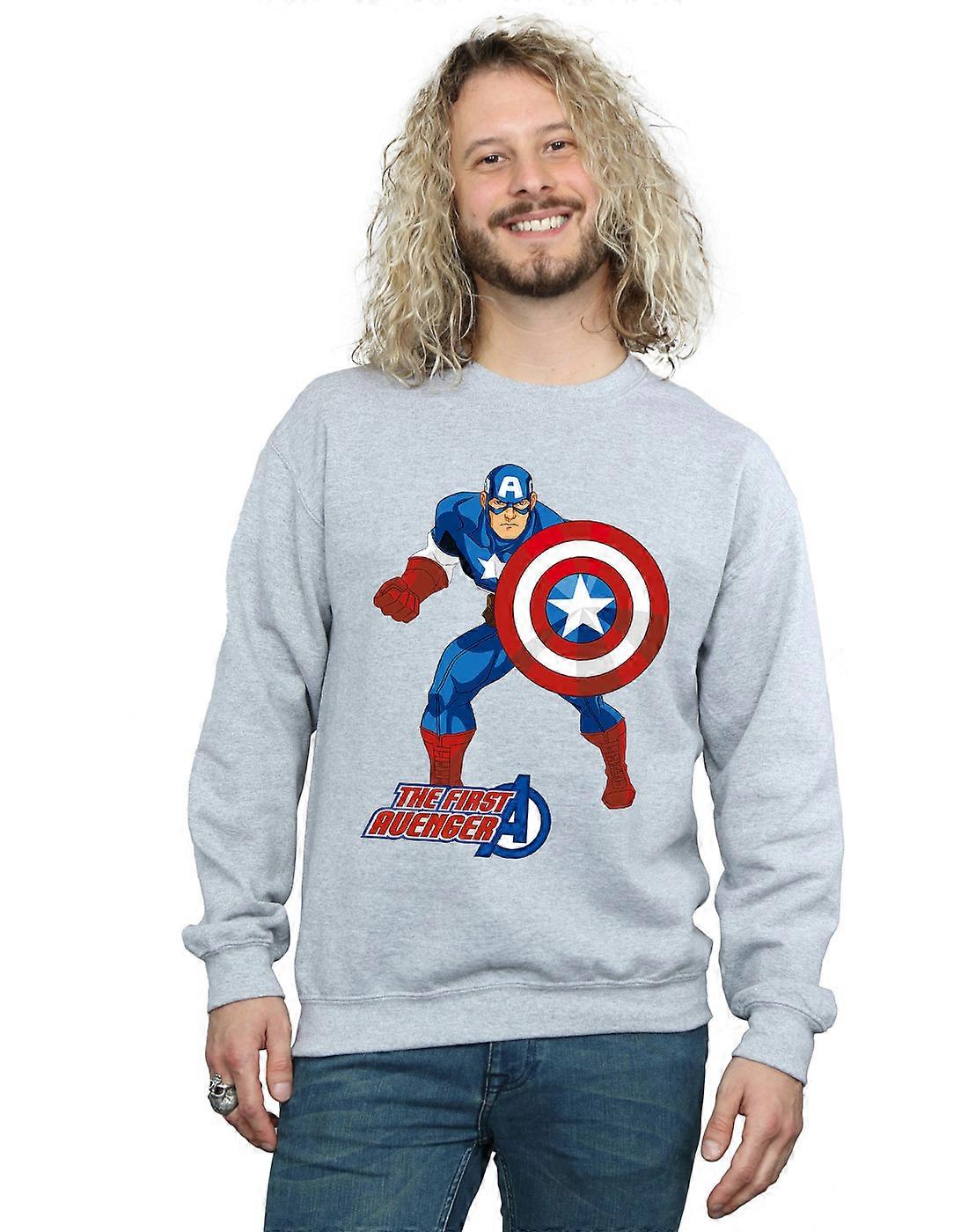 Marvel Men's Captain America The First Avenger Sweatshirt
