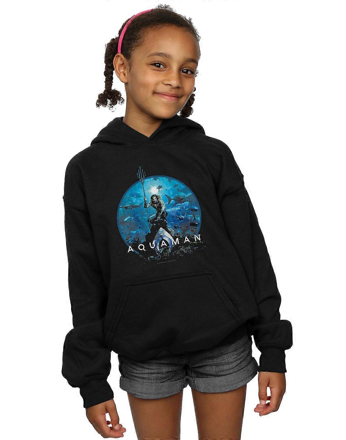 DC Comics Aquaman círculo chicas cartel sudadera con capucha