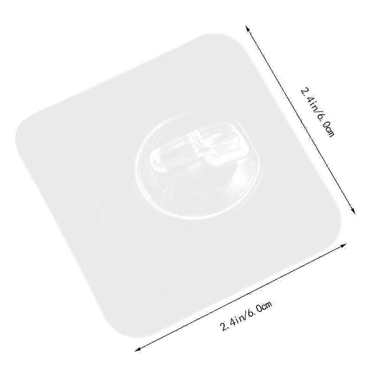 Clear Wall Hooks Self-Adhesive Hooks for Holding Things 10Pcs Pack