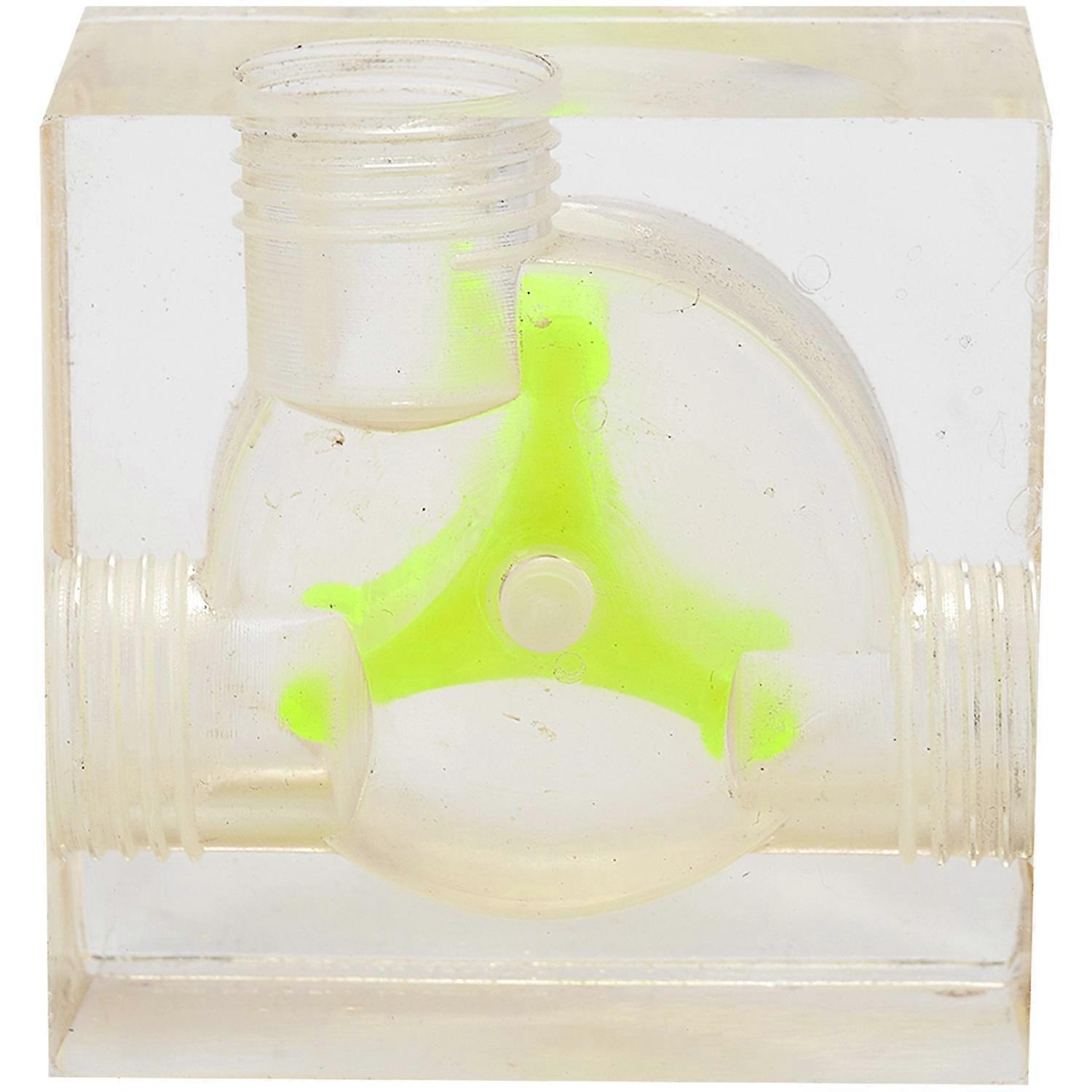 PC Water Cooling Acrylic Three Way Visual Flow Indicator G1/4 Thread