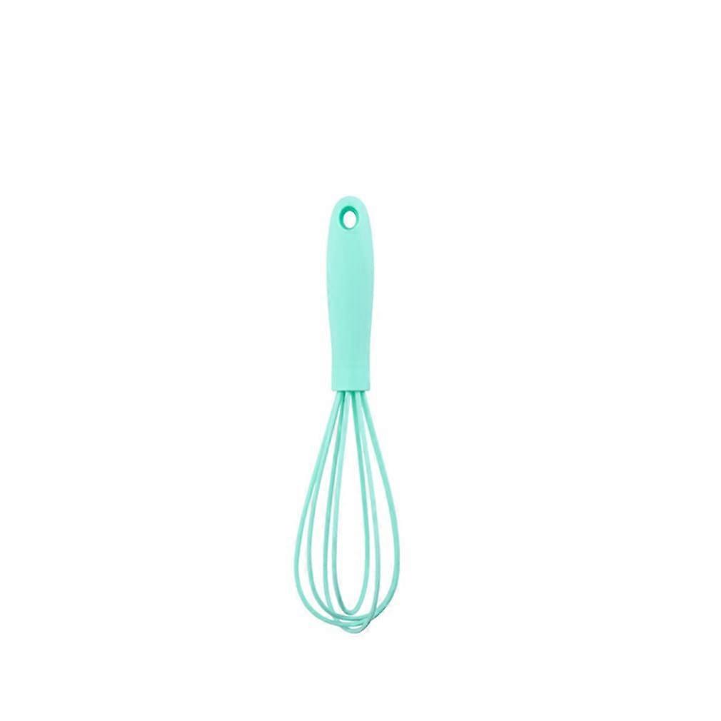 Silicone Whisk Mini Kitchen Whisk for Beating Eggs Frothing Stirring Easy Clean Green