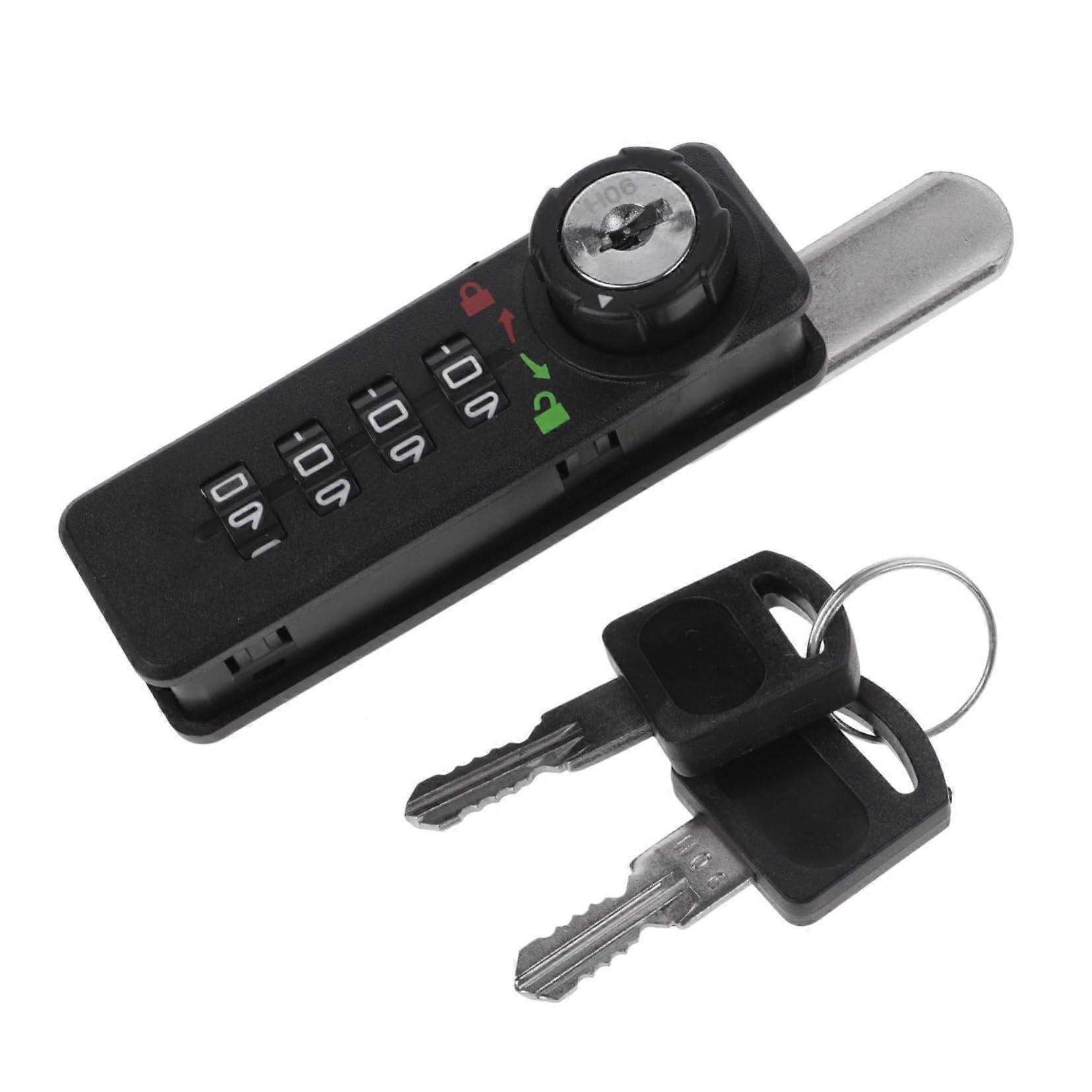 Cabinet Combination Lock with Key Backup, Mechanical Code Security for Office and Home Storage
