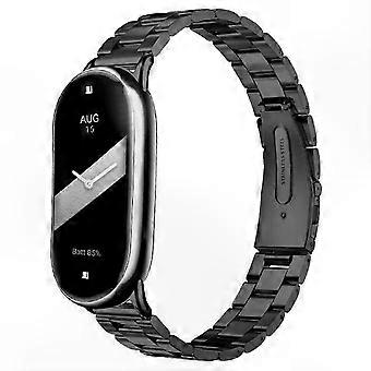 Handledsrem i titanlegering med 3 pärlor för Smart Band 10/9/8, justerbart klockarmband