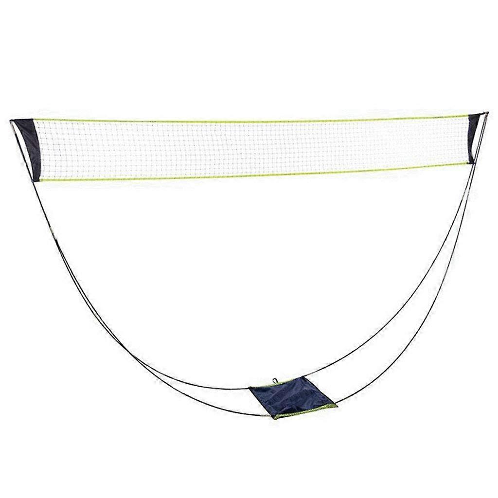 Badminton Net with Poles, Durable Foldable Nylon, Easy Setup for Outdoor and Backyard Games