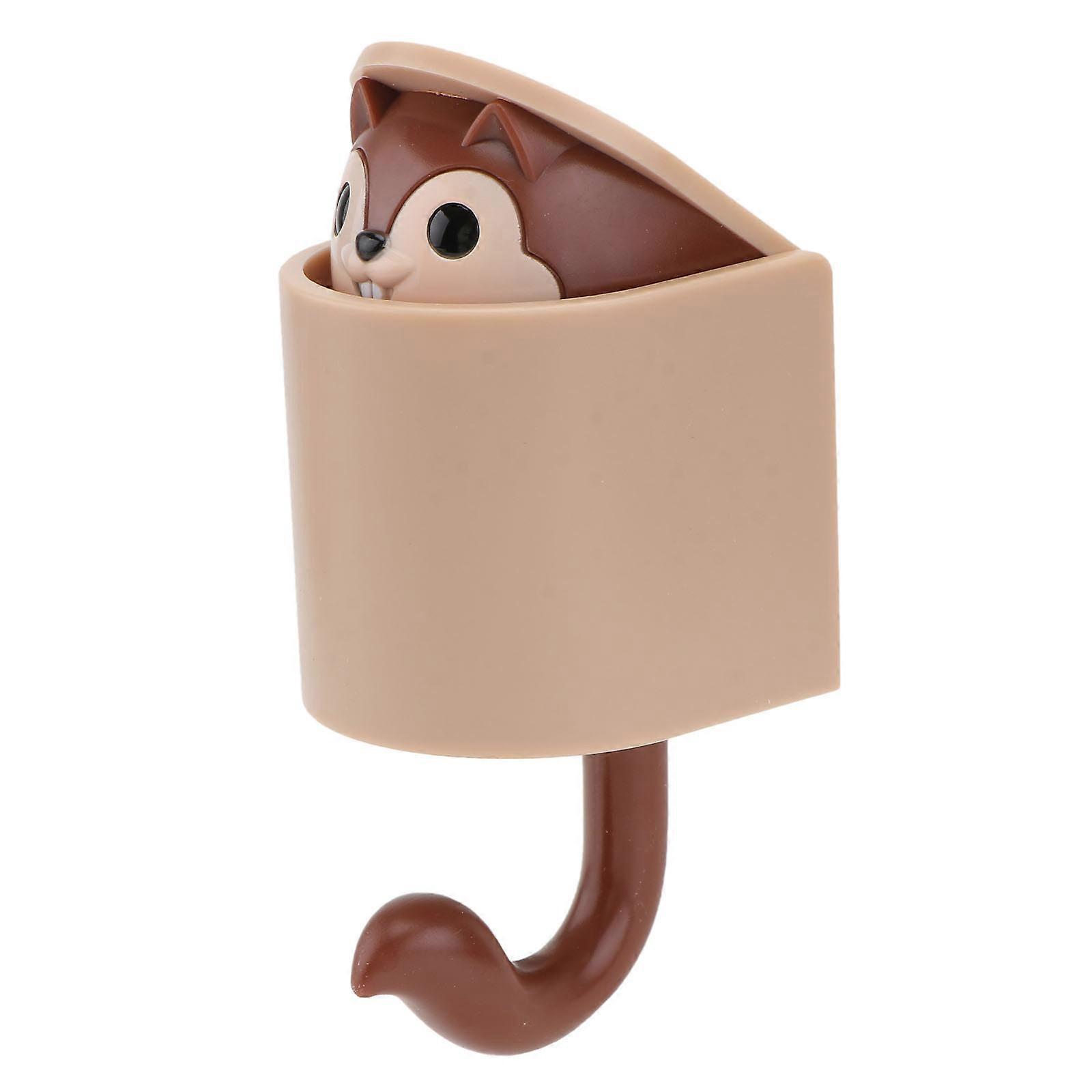 Heavy Duty Wall Hook Creative Squirrel Cartoon Shape Wall Hanging Key Hook
