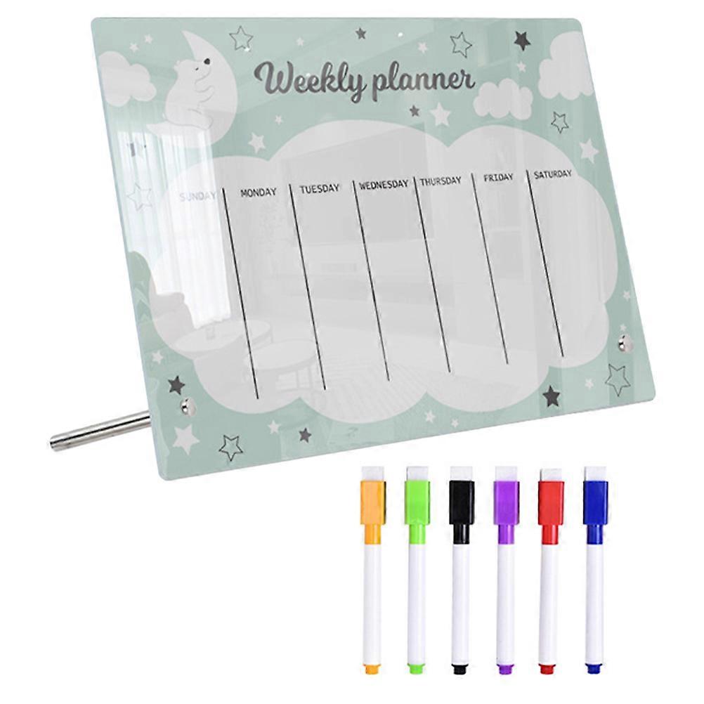 Table Message Board Acrylic Planner for Writing 4Sets Assorted Color