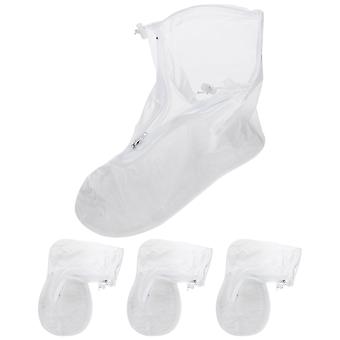 2 paar siliconen schoenhoezen met antislip-afwerking voor