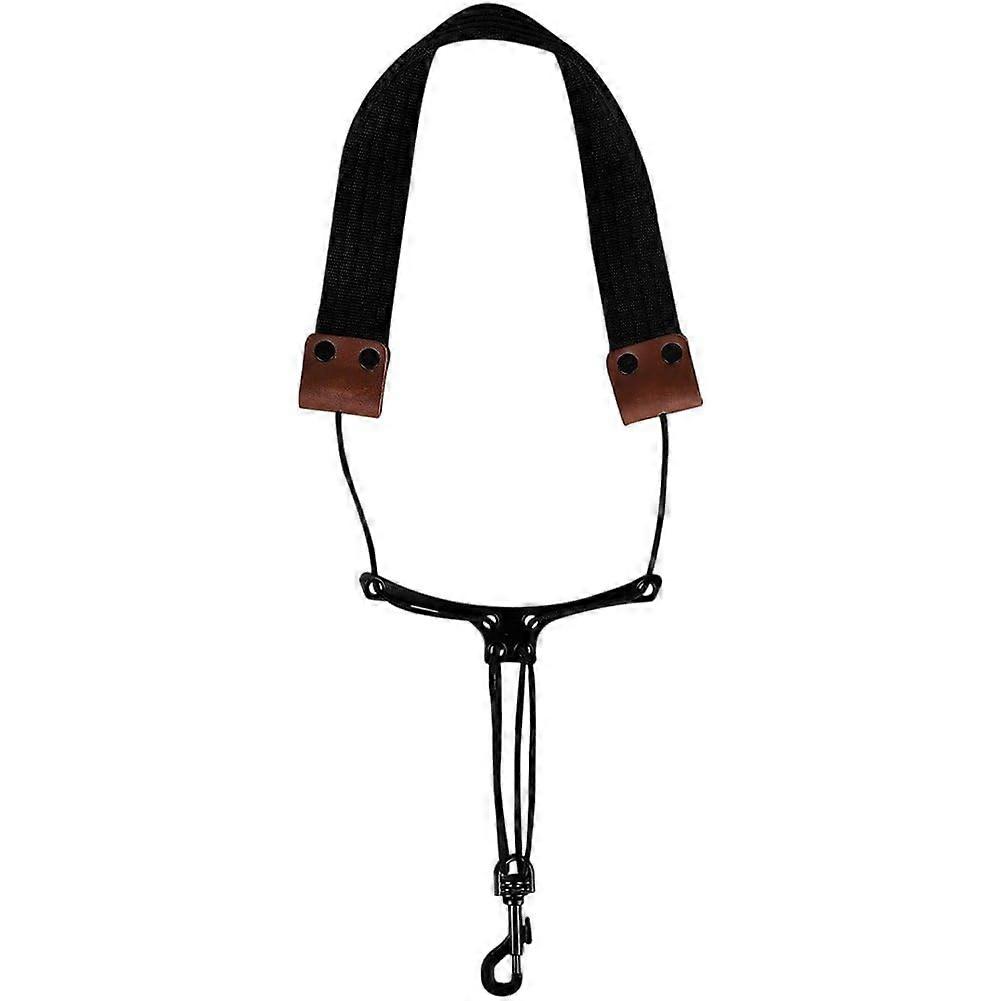 Adjustable Saxophone Neck Strap with Soft Padded Support and Secure Metal Hook Harness