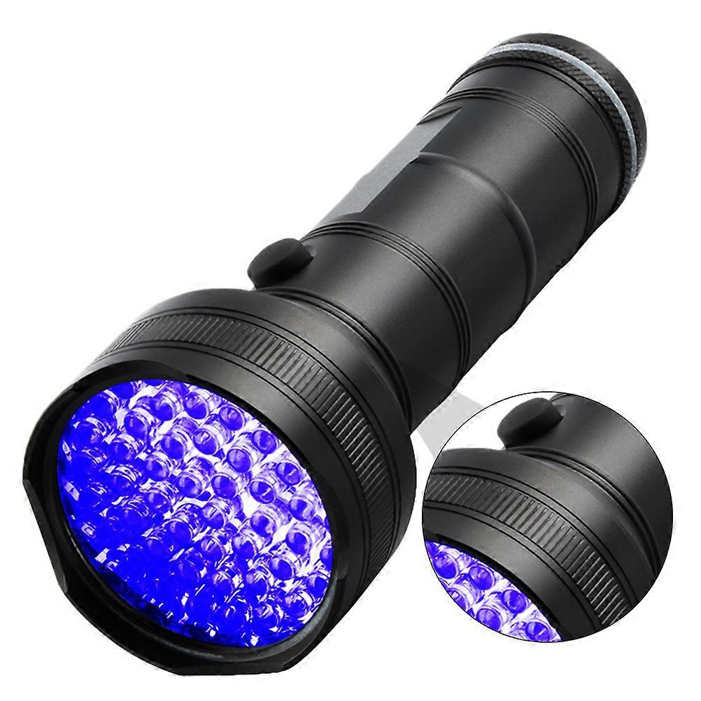 51-LEDit Blacklight Taskulamppu UV Taskulamppu Taskulamppu Musta valo (musta)