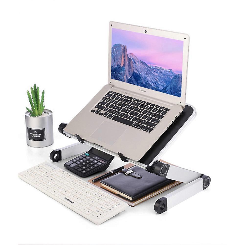 Laptop Stand Black Aluminum Adjustable Holder for Cooling Function