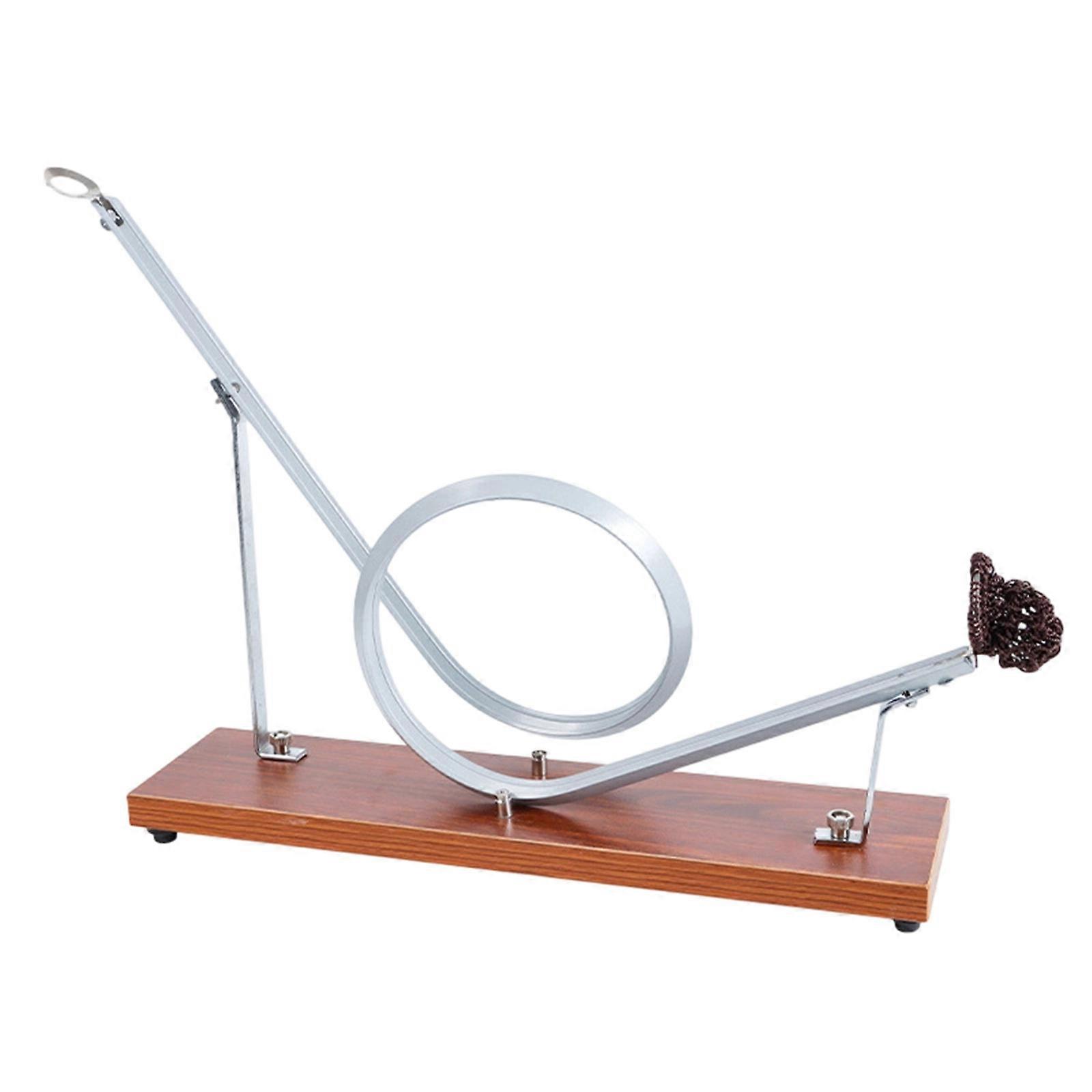 Adjustable Roller Coaster Model Physics Teaching Tool Centrifugal Motion Principles Demonstration Instrument For Labs Multicolor