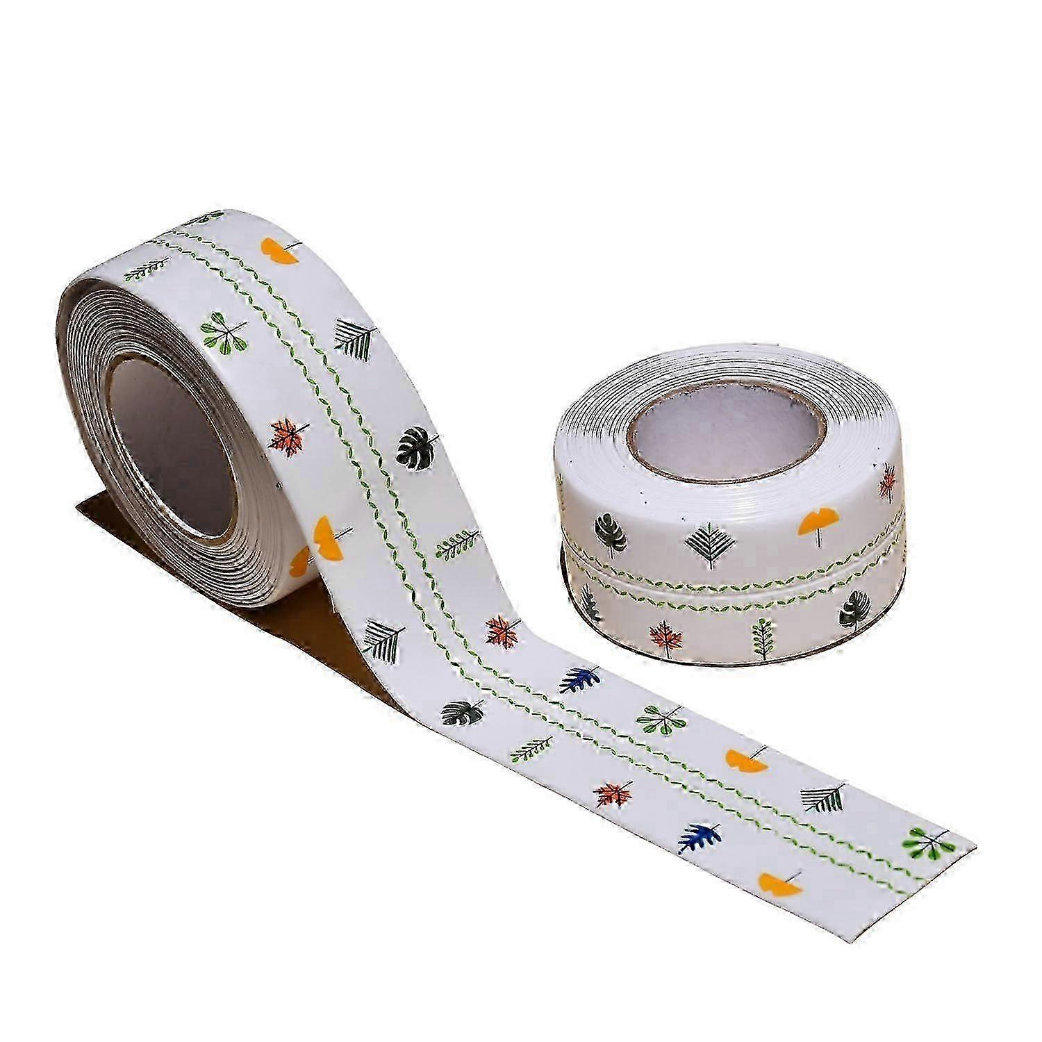 2 Rolls Caulk Tape Self Adhesive compatible with Bath Kitchen
