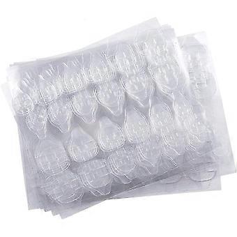 20 feuilles (480 pièces) d'autocollants adhésifs double face pour ongles, colle à ongles en gel transparent et flexible, pour faux ongles.