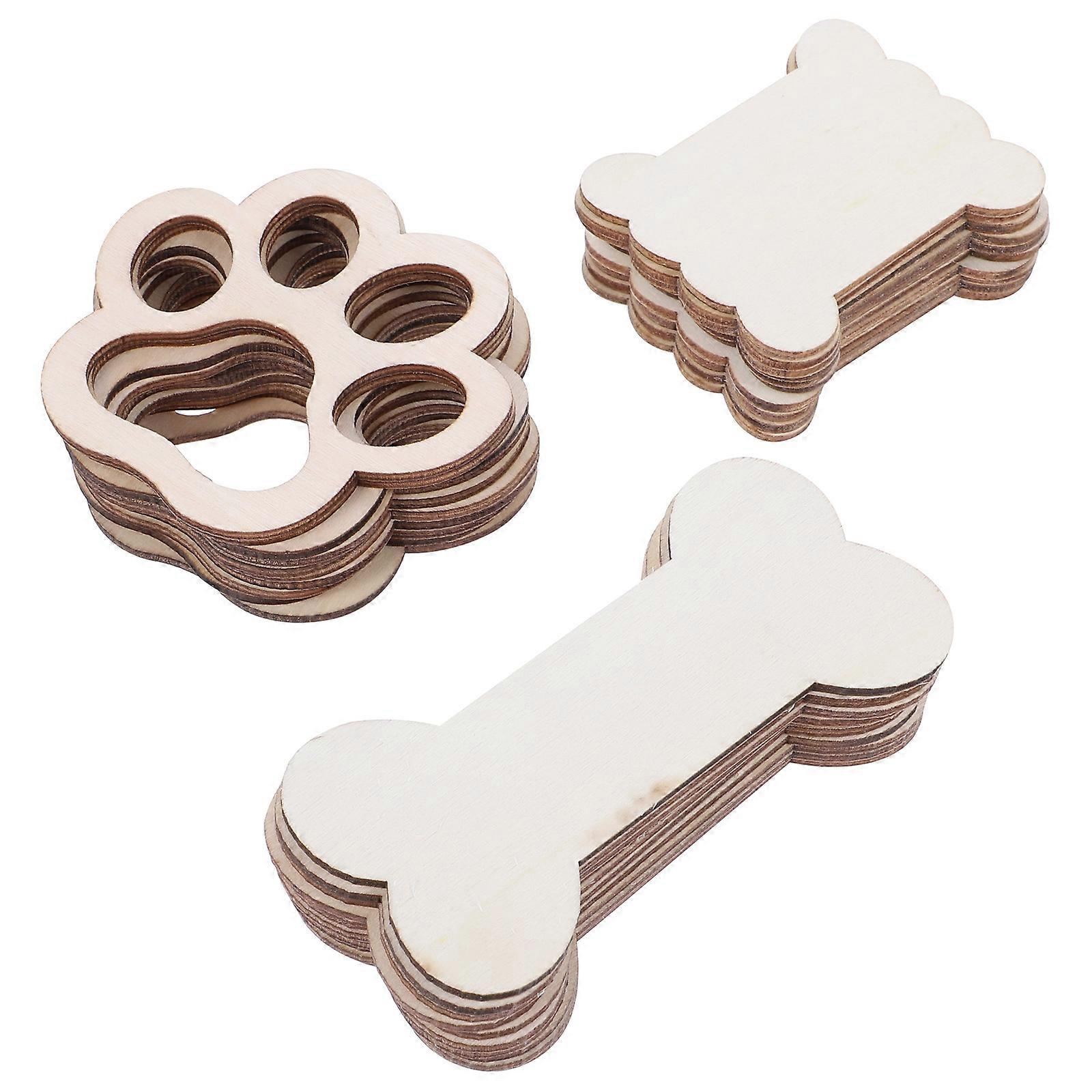 Wooden Thread Boards Thread Winding Plates for Organizing 30Pcs