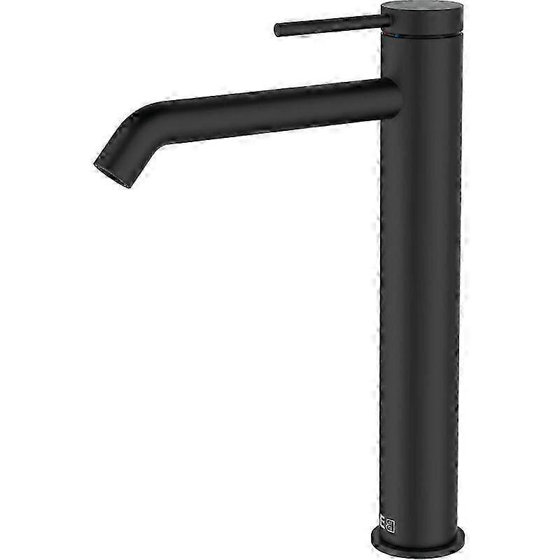 Large black sink faucet