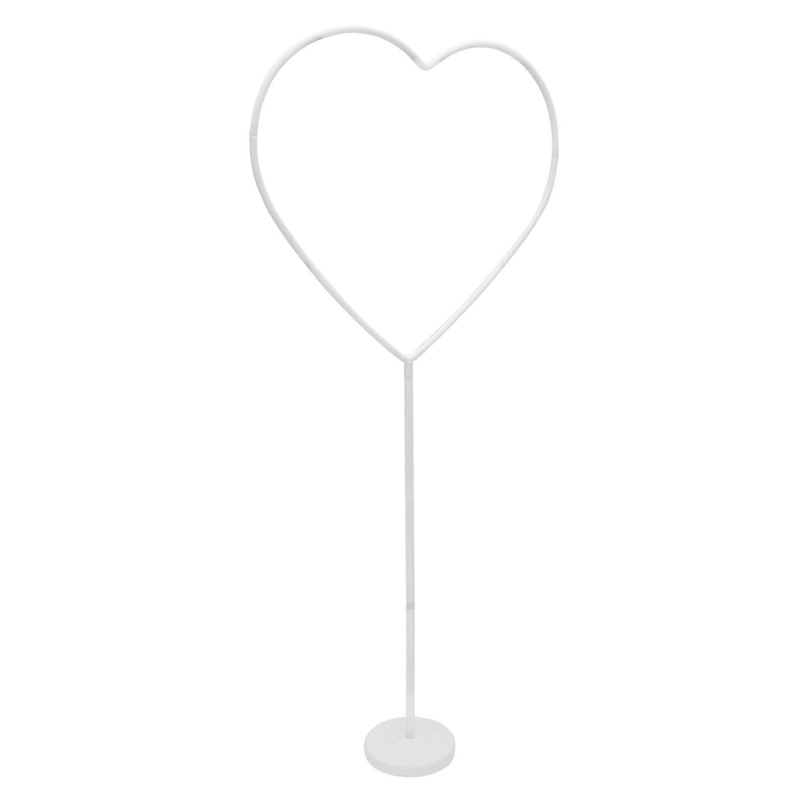 Stand Heart Bracket for Holding Balloons 1Pcs White Plastic