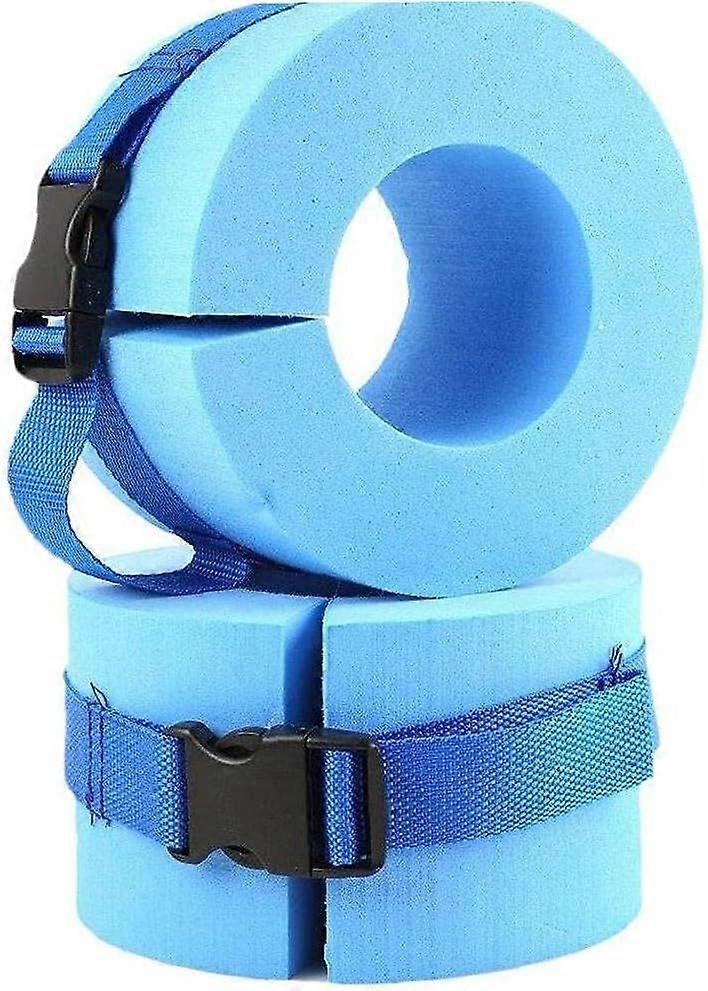 Foam Water Aerobics Float Rings (Pair), Adjustable Aquatic Exercise Ankle Cuffs
