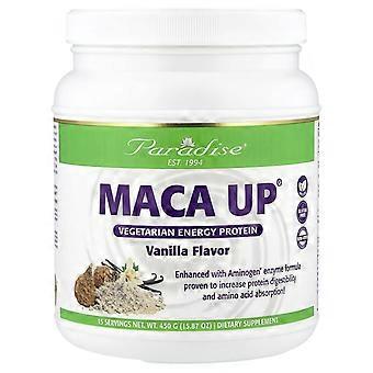 Paradise Herbs, Maca Up®, vegetarisk energiprotein, vanilje, 450 g