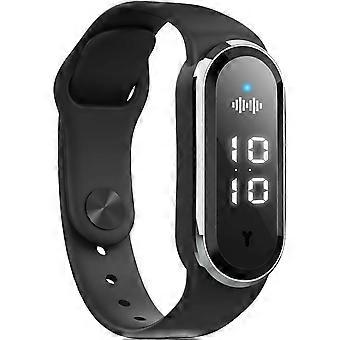 Bracelet, bracelet rechargeable étanche et ajustable avec 3 modes réglables, affichage numérique lumineux pour les voyages en extérieur et le repos nocturne, Si