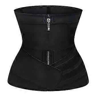 100% Lattice Dimagrante Donne Vita Trainer Body Shaper Corsetti con Cerniera Cincher Corsetto Top Dimagrante Cintura Nero Shapers Shapewear