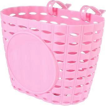 Panier de guidon de vélo en plastique pour enfants, panier avant, panier de roue (20X14.7X12.2CM noir)