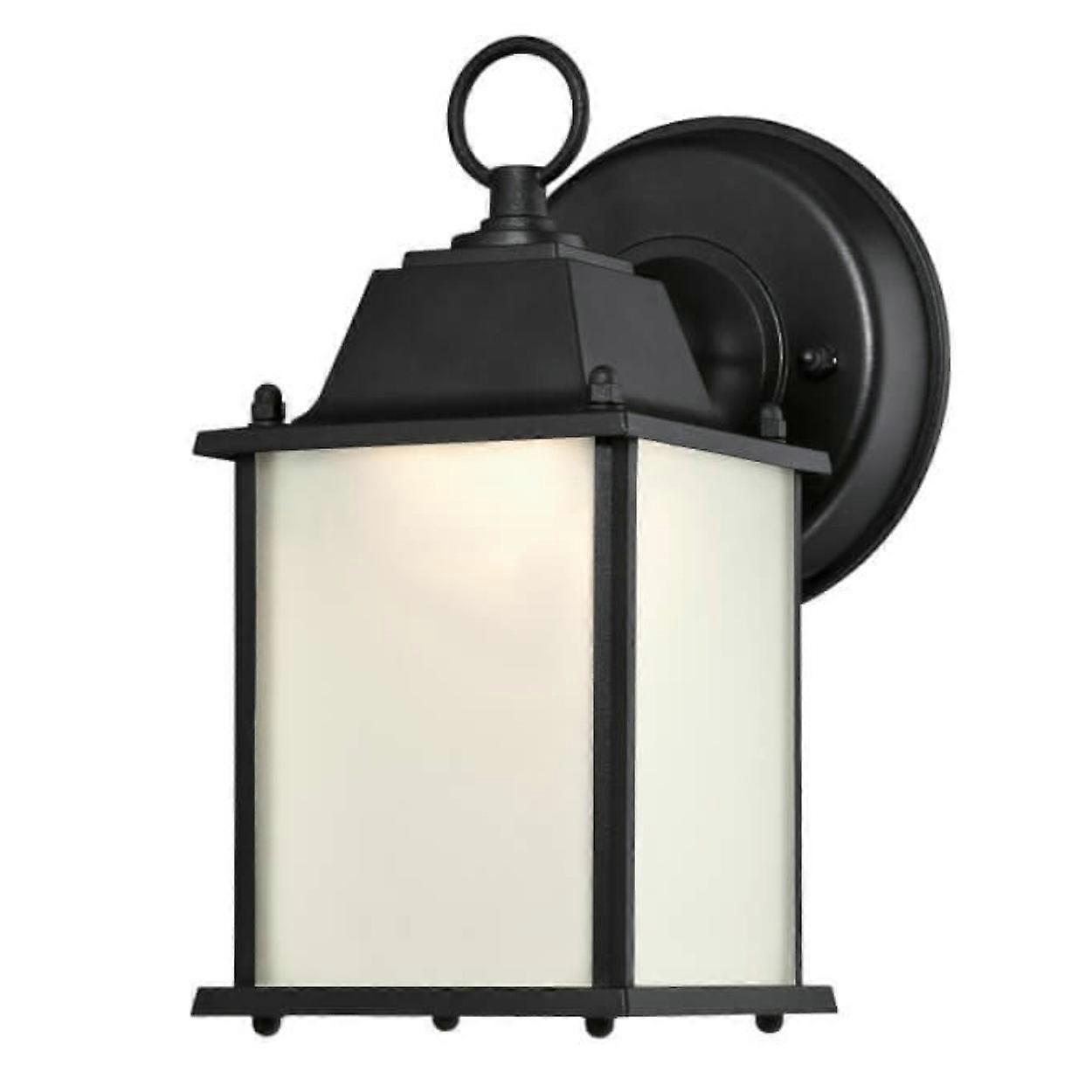 Dimmable LED Outdoor Wall Light Black Lantern