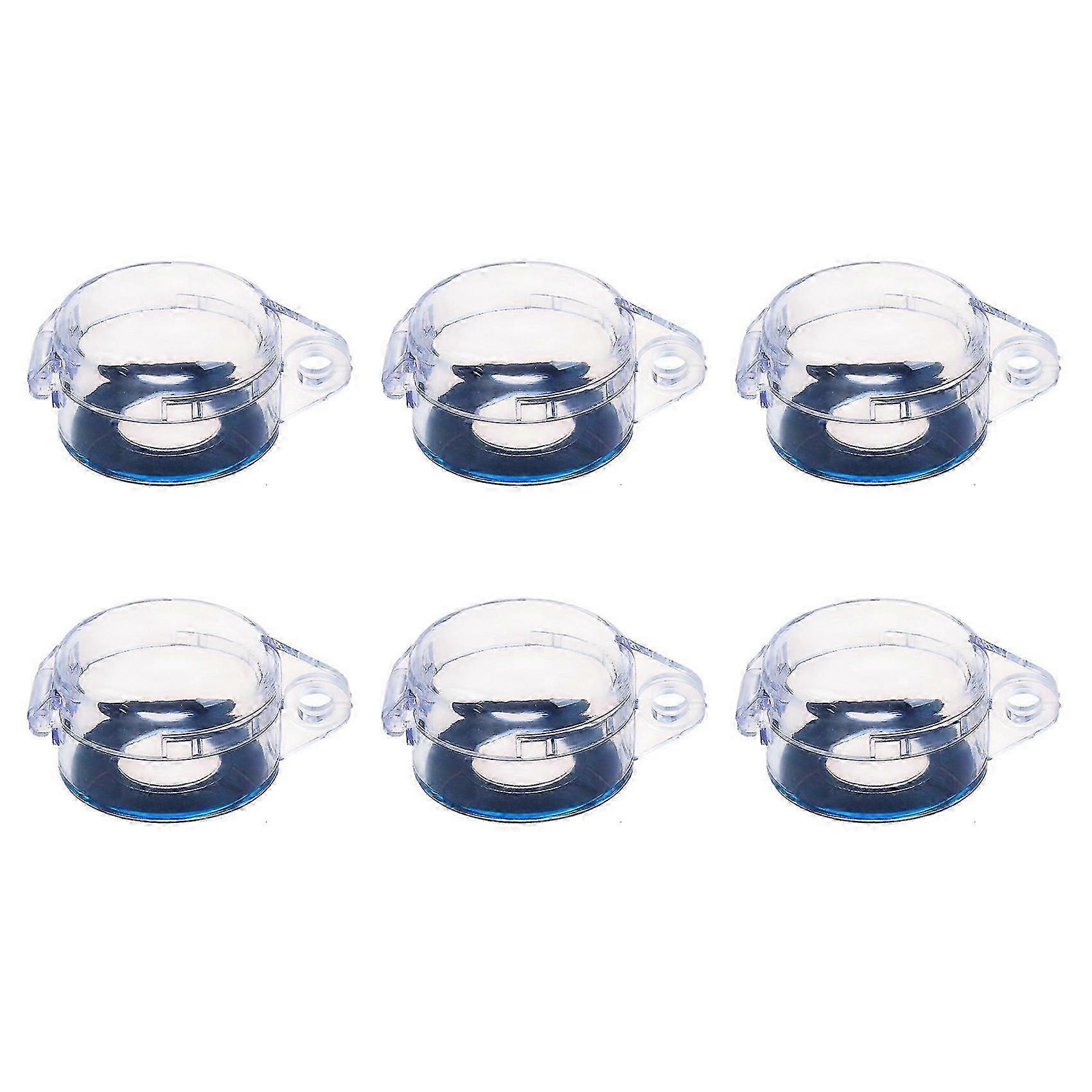 6X Clear 22mm Protective Cover Guard Case compatible with Round Push Button Switch