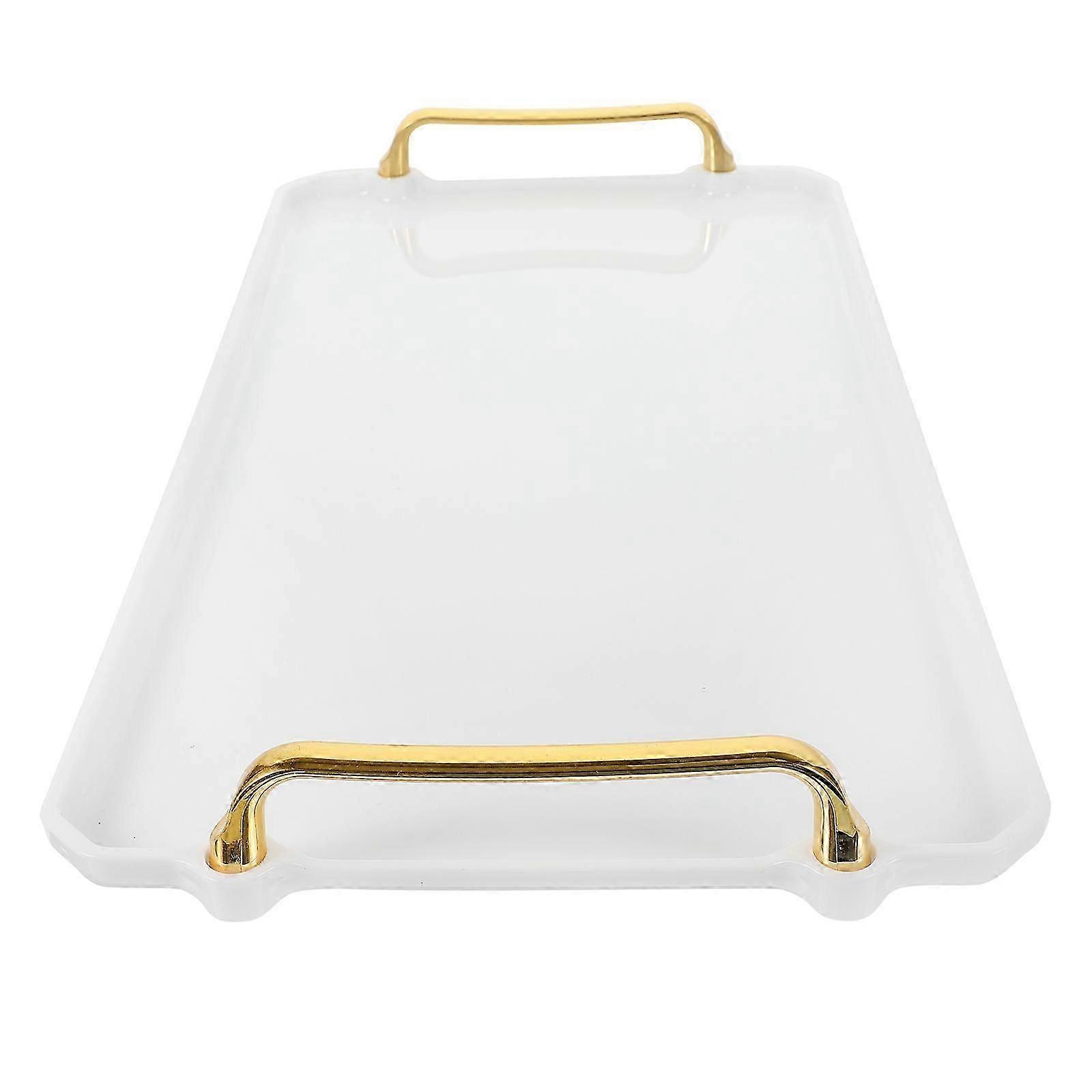 Serving Tray Rectangular Tray for Food Serving 1 Piece White