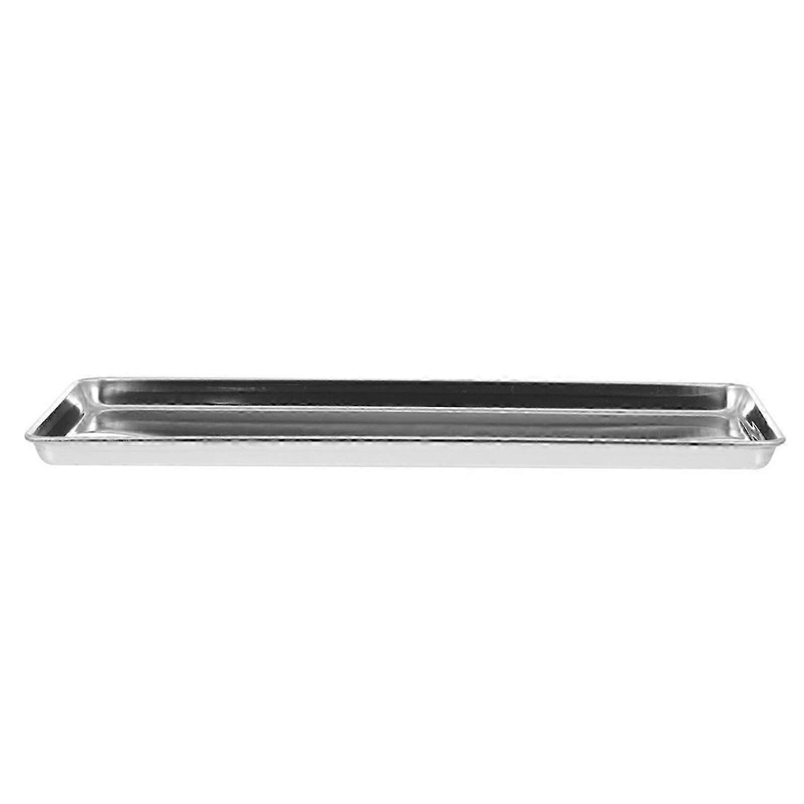 Rectangular Plate Stainless Steel Plate for Storage Featuring Tray