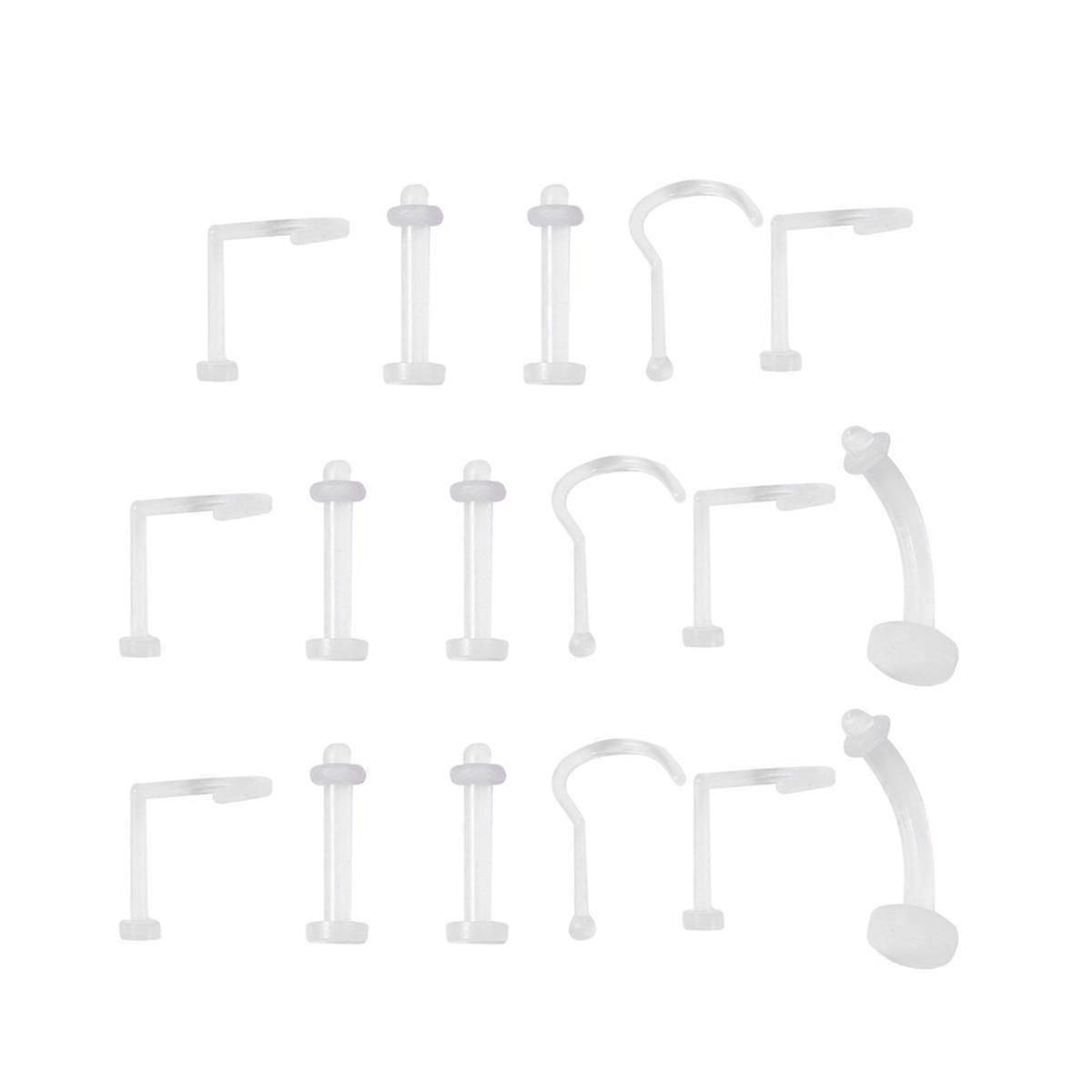 Body Piercing Set | Acrylic Piercing Studs | 40Pcs
