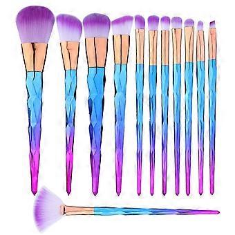 12 Pcs Makeup Brushes Set Premium Foundation Blending Blush Concealer Eye Face Lip Brushes for Powder Liquid Cream Complete Makeup Brushes Kit Synthe