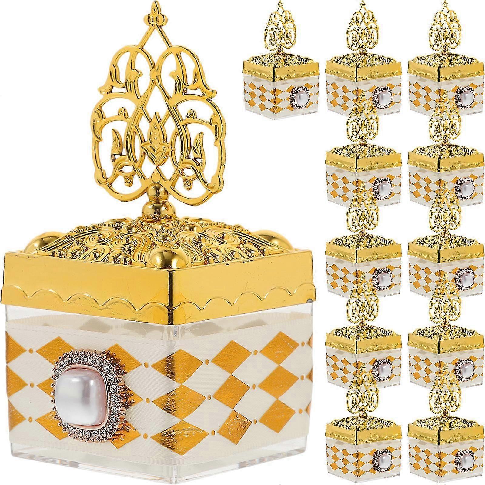 12pcs Candy Boxes Reusable Wedding Favor Boxes Candy Storage Boxes Elegant Storage Boxes