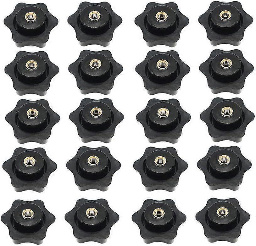 Internal thread star head screw internal thread clamping knob black plastic grip