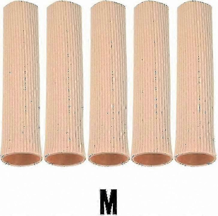 Silicone Gel Lined Toe Tubes, 5 Pcs Elastic Fabric