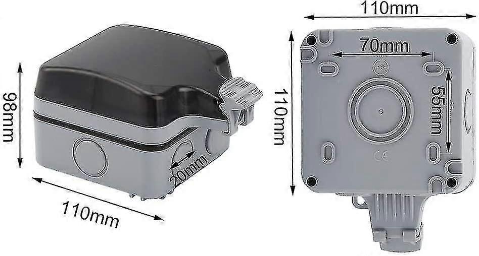 Garden Sockets Outdoor Socket Weatherproof Usb Socket Socket Wall-Mounted