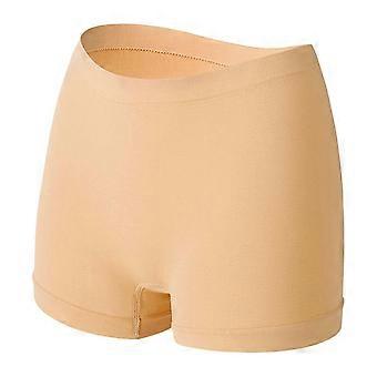 Pantalones de seguridad para mujer, de alta elasticidad, color liso, seda helada, sin costuras, anti-exposición, cintura alta, secado rápido.