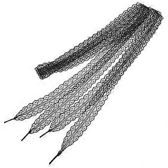 1 Pair Soft Sturdy Lace Shoe Laces for Women Fashion Shoe Decoration Laces
