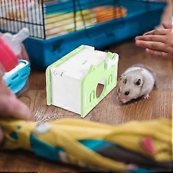 Hamsterversteck, Kleintierhütte für Haustiere, 1 Set, hellgrünes PVC