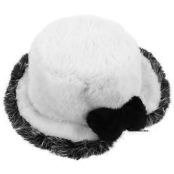 Plush Furry Bucket Hat for Decoration Cute Warm Winter Hat