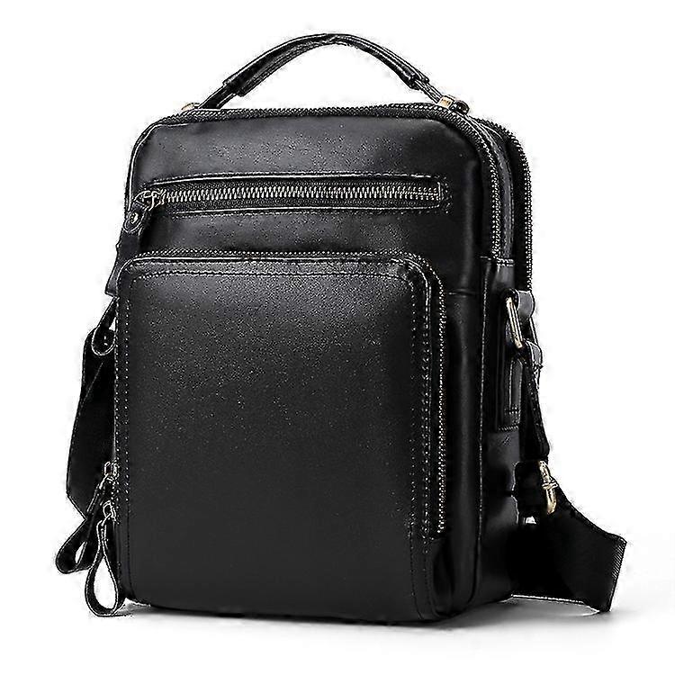 Top-Grain Leather Messenger Bag