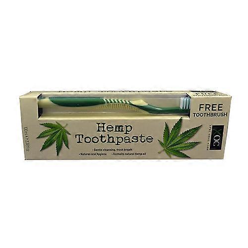XOC Toothpaste + Toothbrush - Hemp toothpaste and toothbrush 100ml