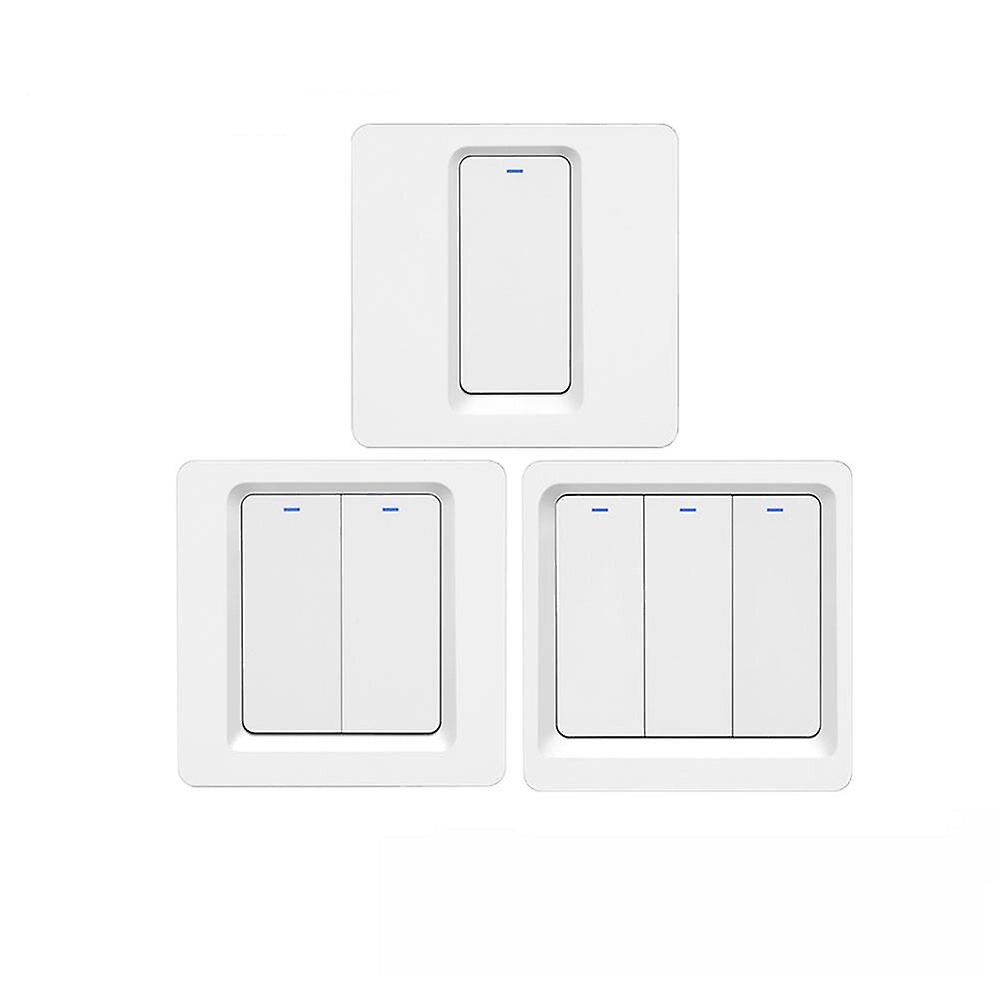Wifi Smart Switch Bluetooth /voice Control / Switch Work With Tuya App Alexa Google Home 1/2/3 Way