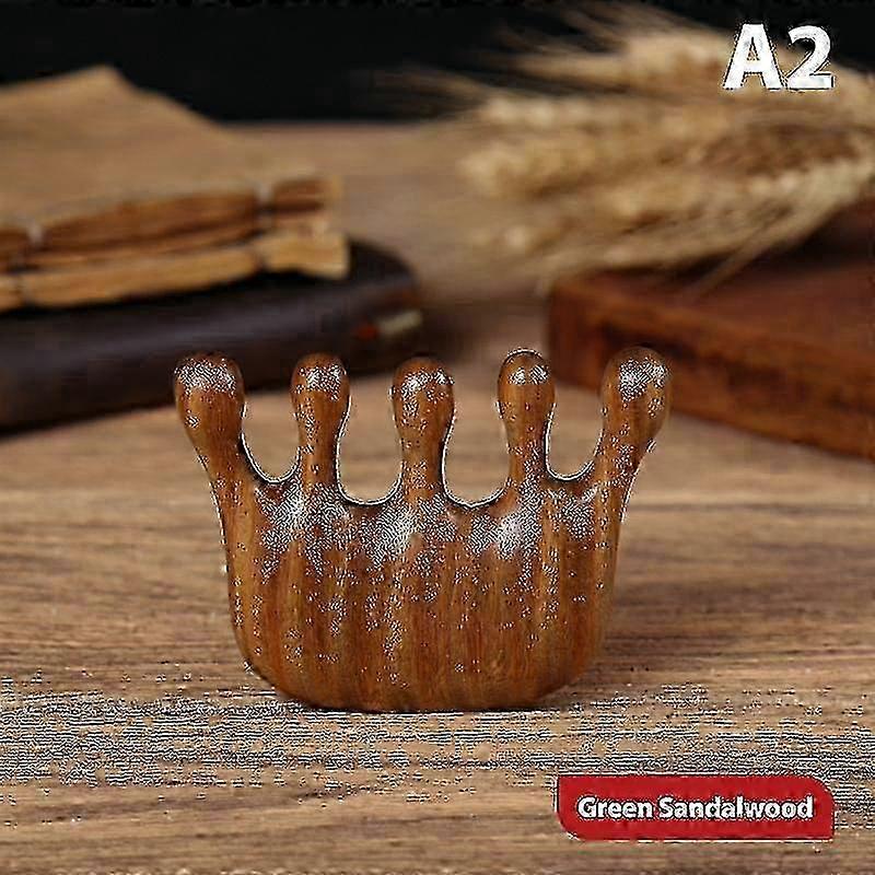 Round-Tip Scalp Massage Comb ABS Grip