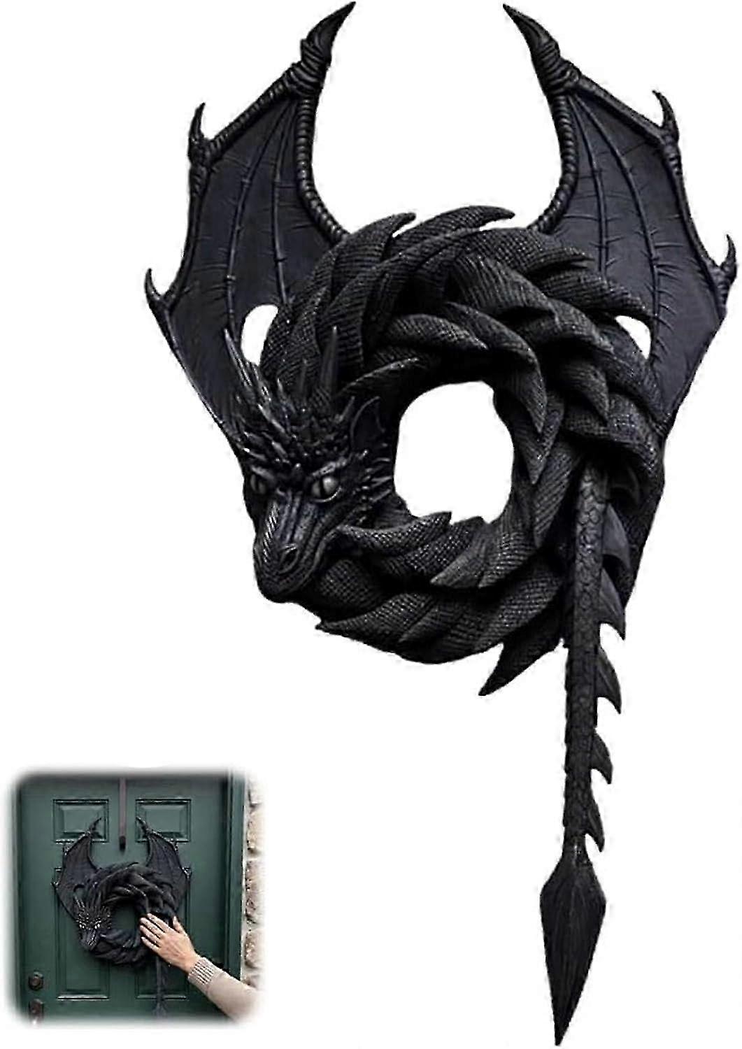 Handcrafted Dragon Wreath Decor