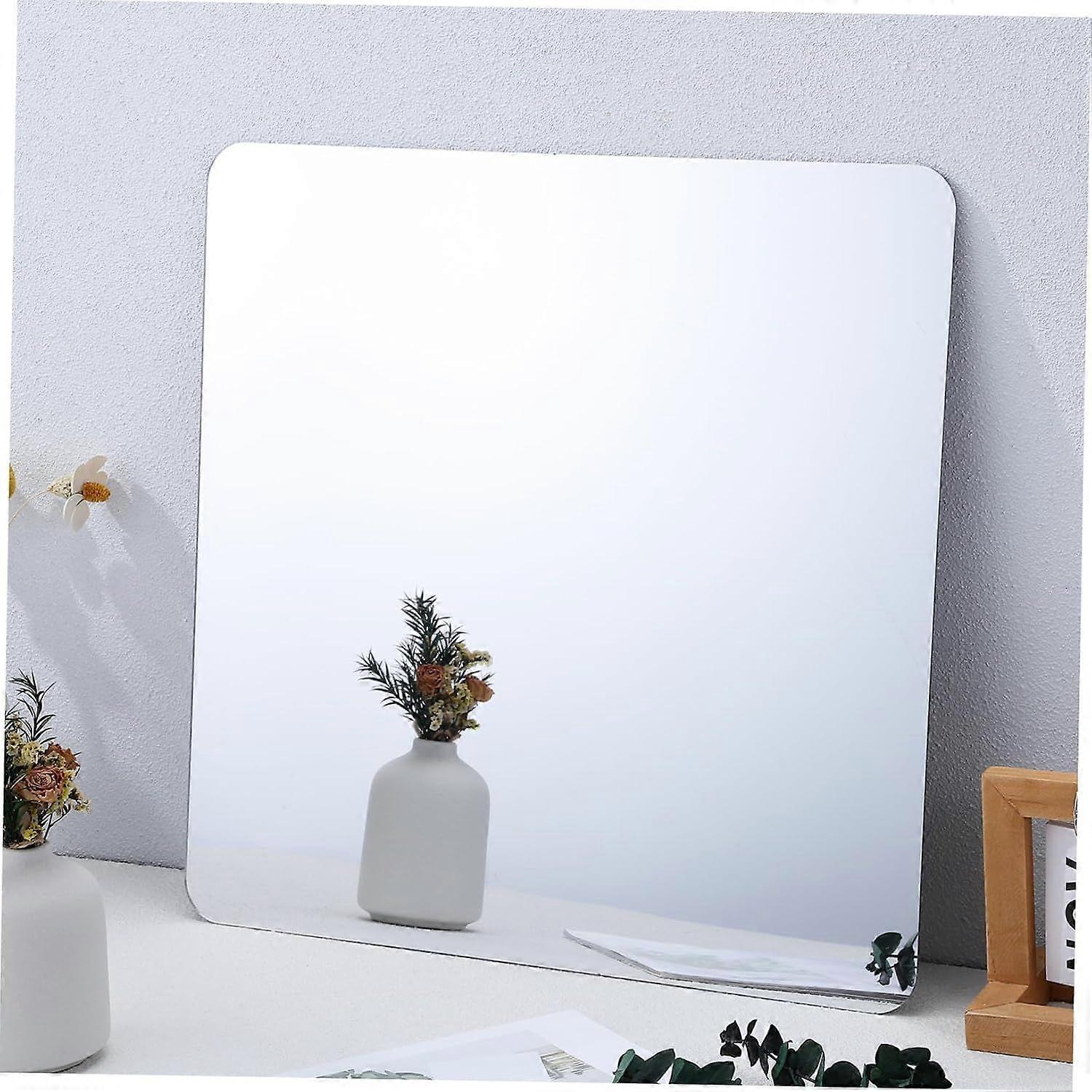 Mirror Sheet 40x40cm Acrylic Wall Decor Silver
